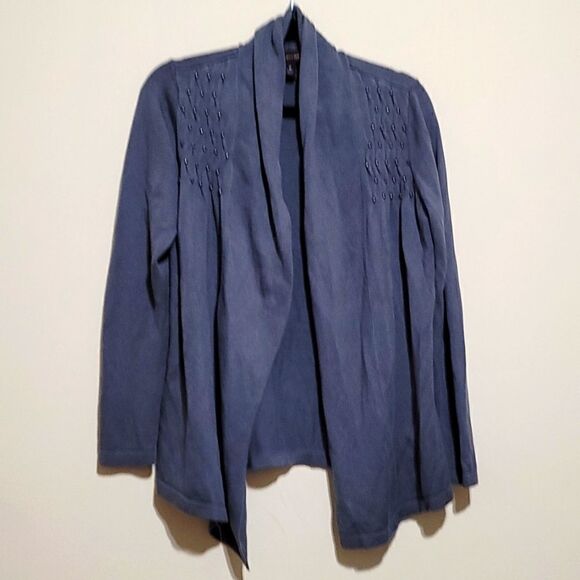 Dana Buchman Gray Studded Sweater Sz Medium - Picture 1 of 8